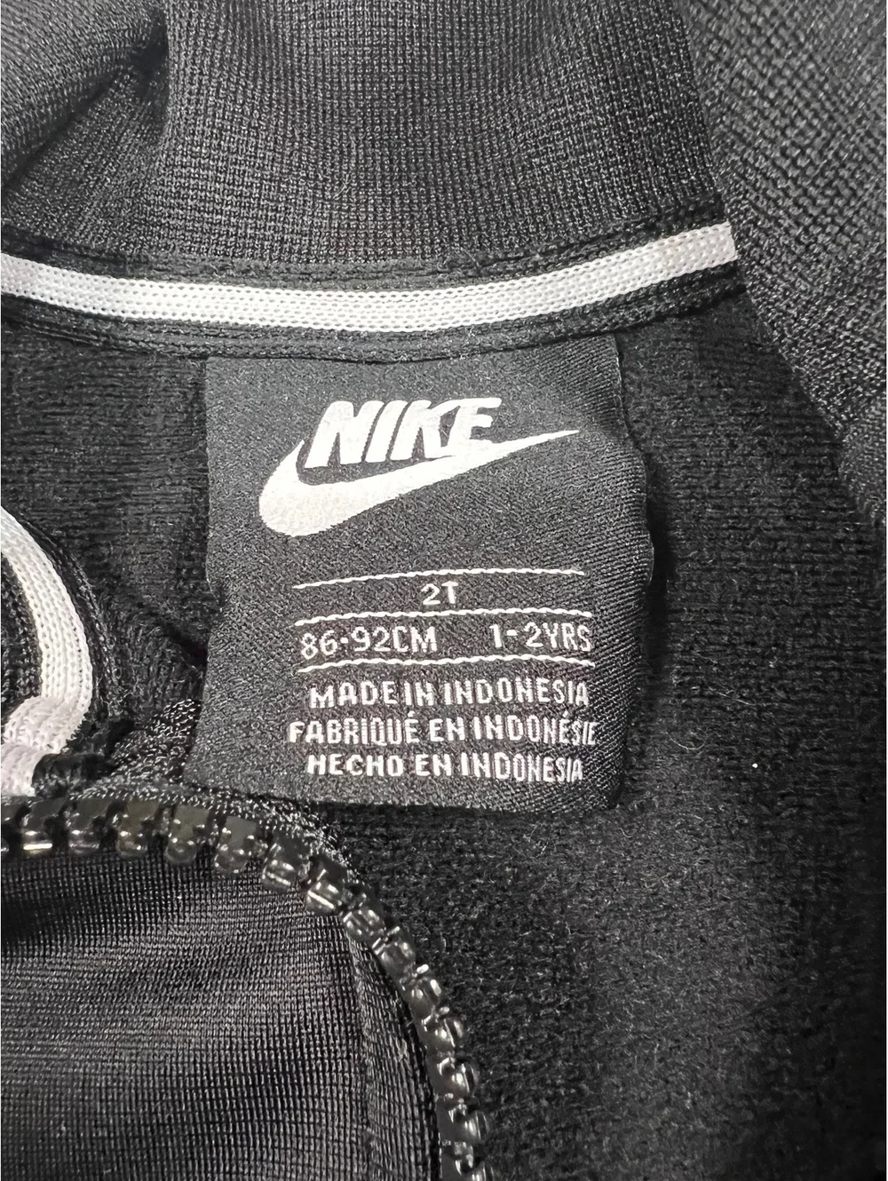 Nike Track Suit Kids 2T Black & White